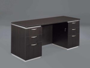 KNEEHOLE CREDENZA WITH FLAT ENDS