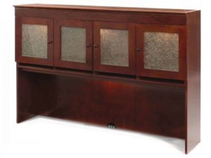 OVERHEAD STORAGE WITH CRACKLE GLASS