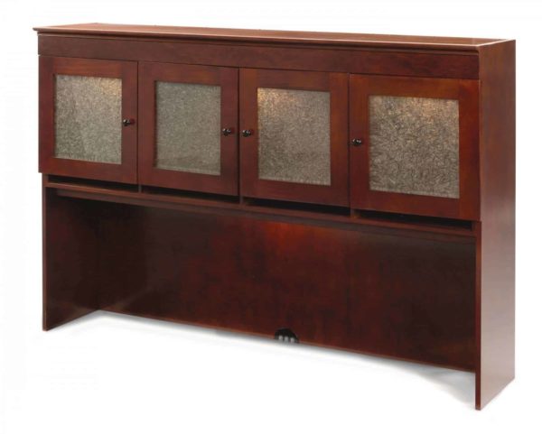 OVERHEAD STORAGE WITH CRACKLE GLASS