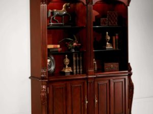 DOUBLE BOOKCASE WITH CABINET