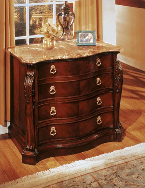 TWO-DRAWER LATERAL FILE WITH MARBLE TOP