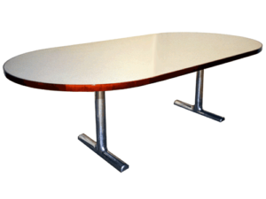 8' RaceTrack Cherry Wood Edge w/ Laminate Top