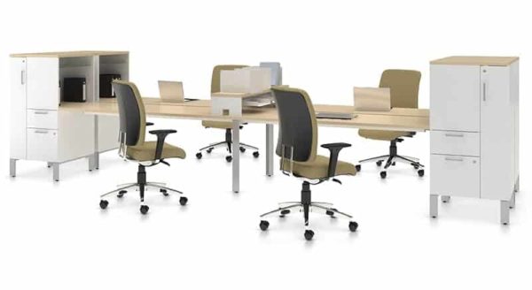 Desking System 4 Person - Bridges - Image 4
