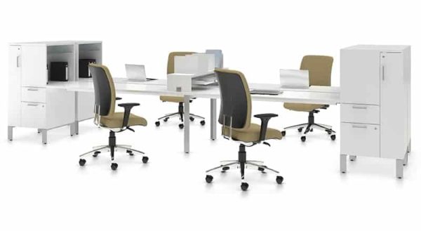 Desking System 4 Person - Bridges - Image 3