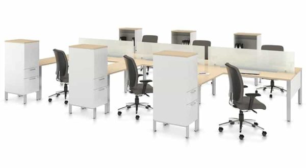 Desking System 6 Person - Bridges - Image 4