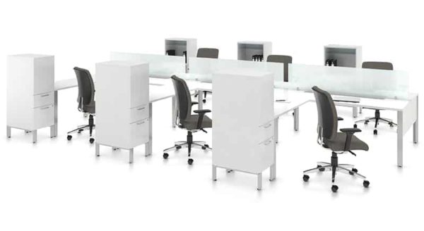 Desking System 6 Person - Bridges - Image 2