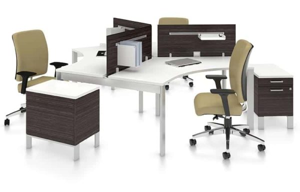 Desking System 3 Person - Bridges