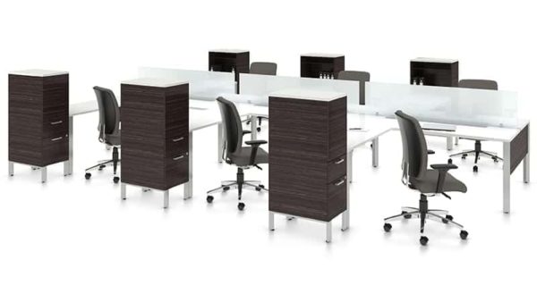 Desking System 6 Person - Bridges