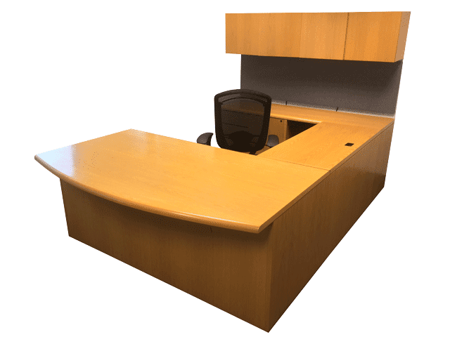 Executive Desk U Shaped Kimball Used Office Furniture Chicago