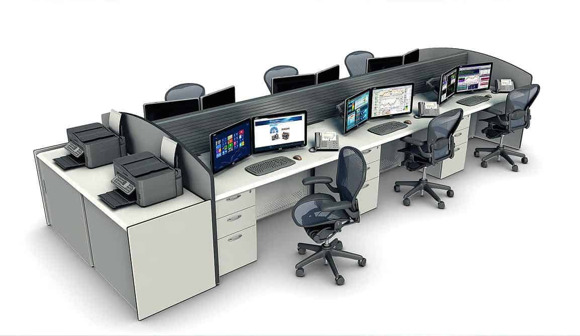 Trading Desk Contemporary Cc002 Used Office Furniture Chicago