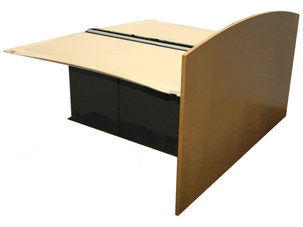 Trading Desk Transitional - Modern Aluminum Framed, Adjustable Height