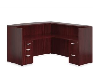 Reception Desk, Transitional Wood Veneer VF-F