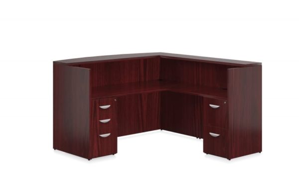 Reception Desk, Transitional Wood Veneer VF-F